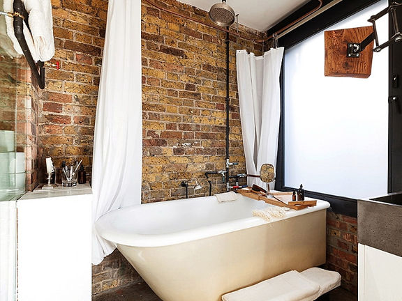 Warm up Your Bathroom with Exposed Brick | Kitchen Bath Trends