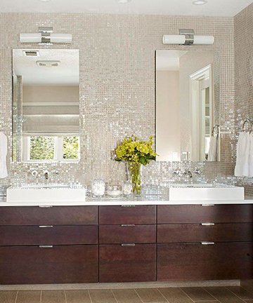 Stylish Bathroom Backsplashes | Kitchen Bath Trends